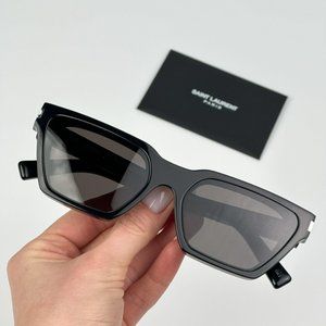 Saint Laurent SL633 CALISTA 001 BRAND NEW Sunglasses Black Cat Eye Unisex
